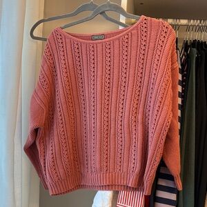 Women's Pink Sweater jcrew for point sur  small